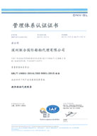 DNV簽發(fā)的ISO9001管理體系證書(shū)